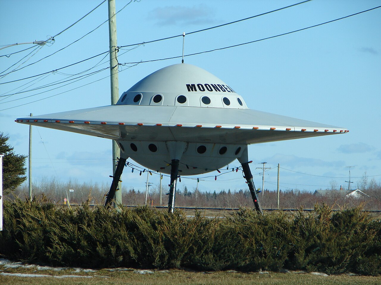 Novelty UFO in Moonbeam, Ontario, Canada